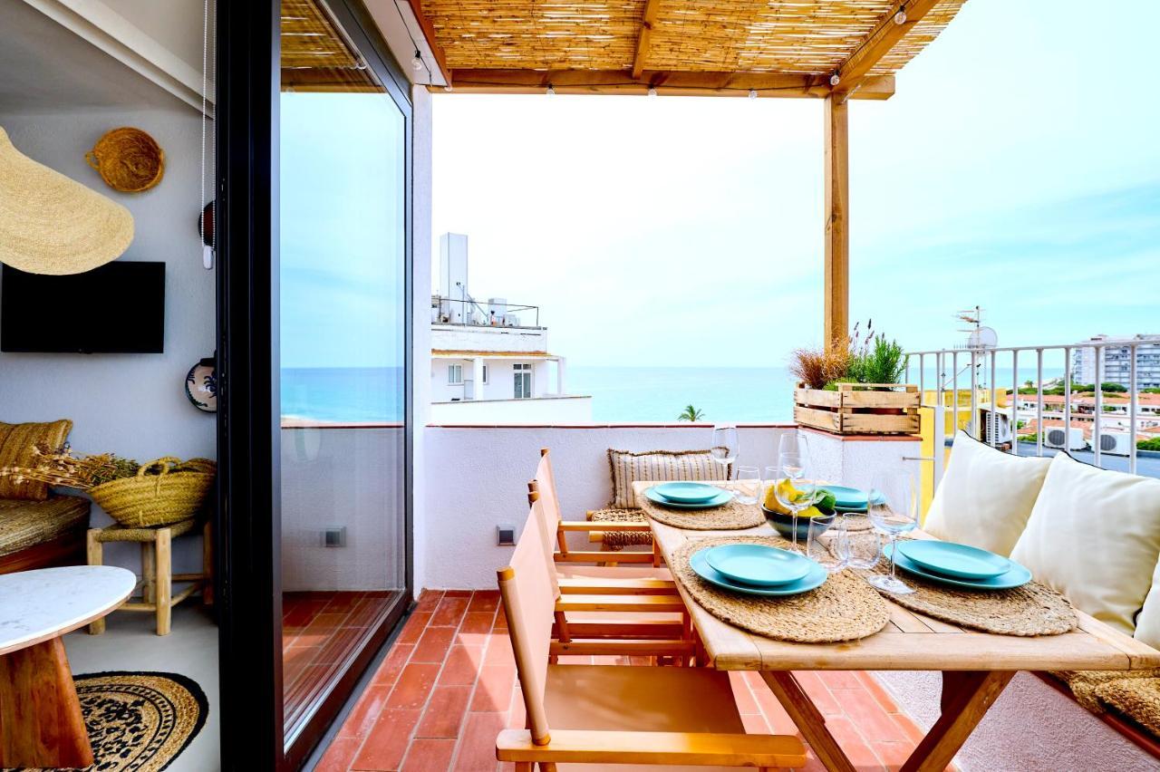 El Rancho At The Beach Blanes Bagian luar foto